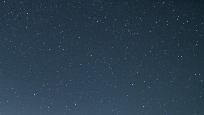 Star Trails of Spinning Around Polaris North Star in Northwest Sky Astrophotography Time Lapse