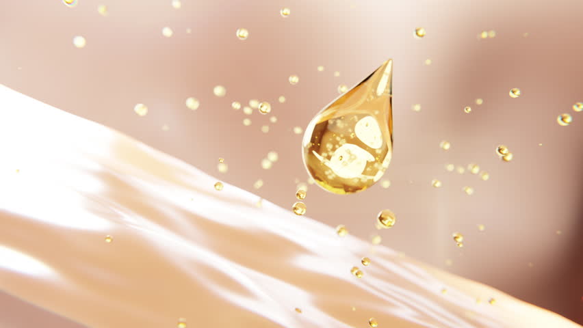 3D animation of nourishing serum penetrating deep into skin layers, representing hydration, rejuvenation, and advanced skincare absorption for enhanced beauty and wellness.