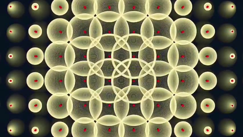 highly detailed and symmetrical abstract geometric patterns, resembling fractal art or a kaleidoscope.