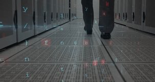 Animation of cyber attack warning, data processing over computer servers and male it engineer. global internet security, data processing and digital interface concept digitally generated video. - Powered by Shutterstock - Get 15% off with code: PIKWIZARD15