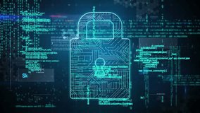 Animation of data processing and digital padlock over navy background. global internet security, data processing, connections and digital interface concept digitally generated video. - Powered by Shutterstock - Get 15% off with code: PIKWIZARD15