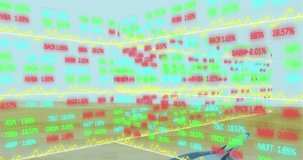 Animation of data processing over cleaning equipment. Global ecology and digital interface concept digitally generated video. - Powered by Shutterstock - Get 15% off with code: PIKWIZARD15
