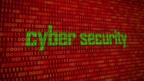 "Cyber Security" text appearing on an intense red binary code background. Concept of internet safety, network defense, firewall protection, and warning against online threats and cyber crime. - Powered by Shutterstock - Get 15% off with code: PIKWIZARD15