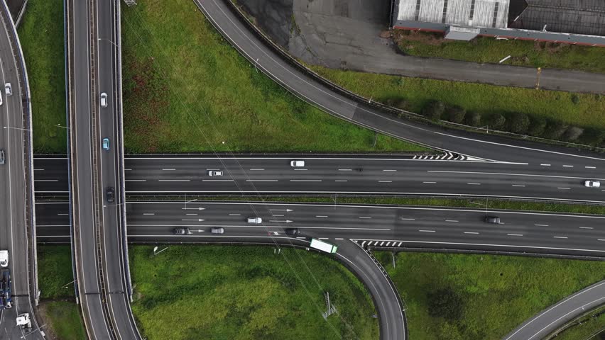 Highway acess next to industrial zone in Portugal