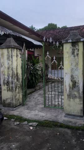 Look beautiful of old house on village