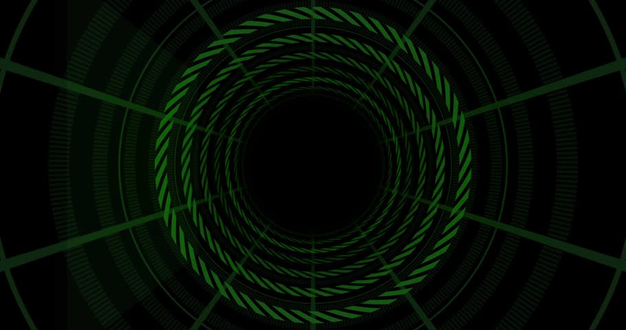 On load neon data tunnel HUD sliding panels, rings rotating, reticle cycling numbers, showing data. Corridor, grid, server, digits, streams, futuristic, digital