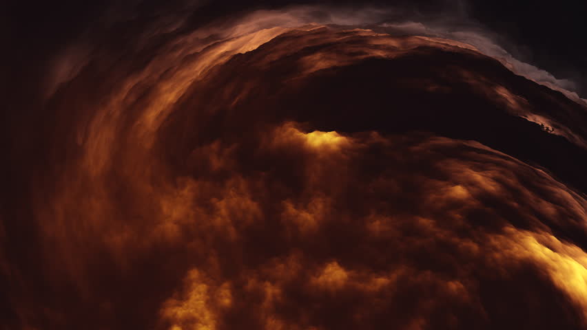 3D stylised tornado vortex swirling with turbulent motion. Dark nature atmospheric background. Ideal for weather news, disaster films, or abstract energy concepts.