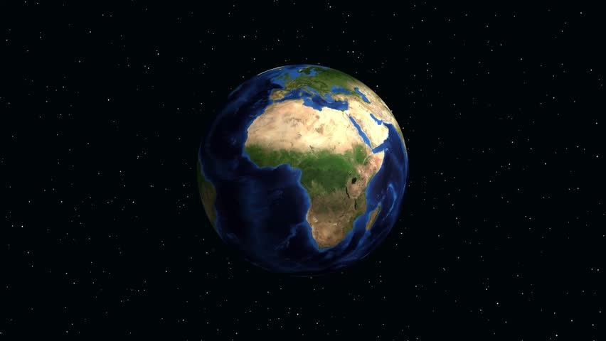 Digital animation zooms from space into Santiago Chile with geographic coordinates and location marker