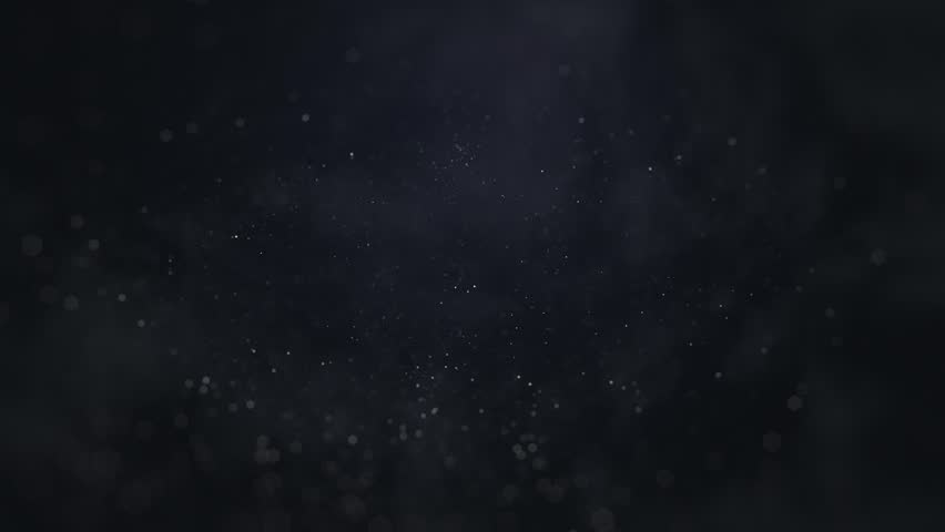 Particles Movement on Black Background