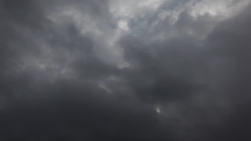 Timelapse of dark clouds infront of a light sky / HD1080 / 30fps 