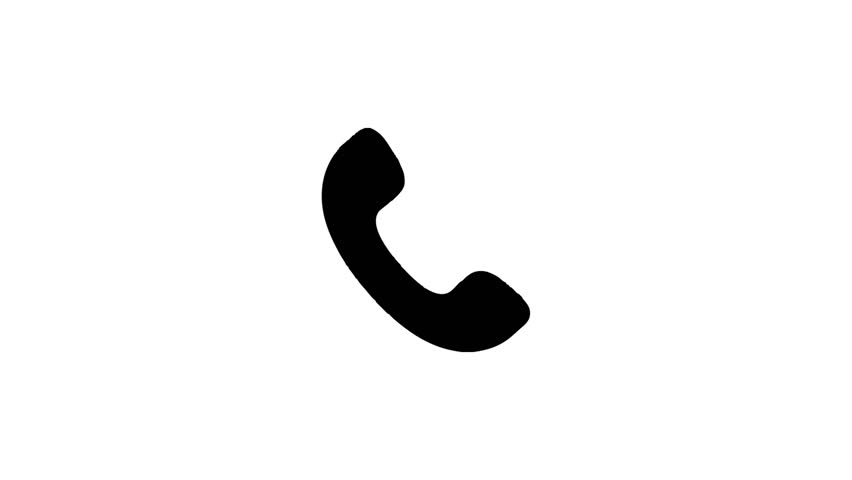 Stylized representation of phone icon, minimalist and graphic design. Symbol is communication and connection.