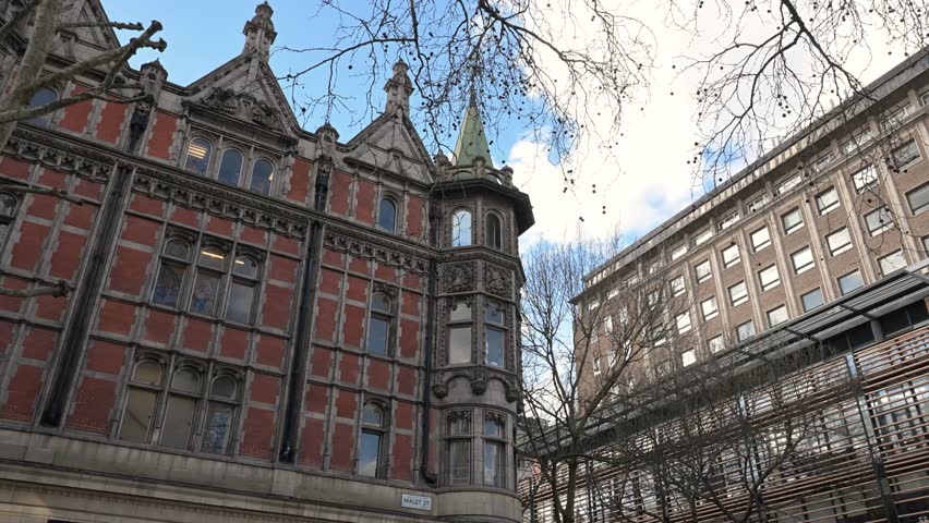 Europe's largest academic bookshop, located in a historic Grade II listed Gothic building near University College London, featuring five floors of specialist titles and a vinyl record store