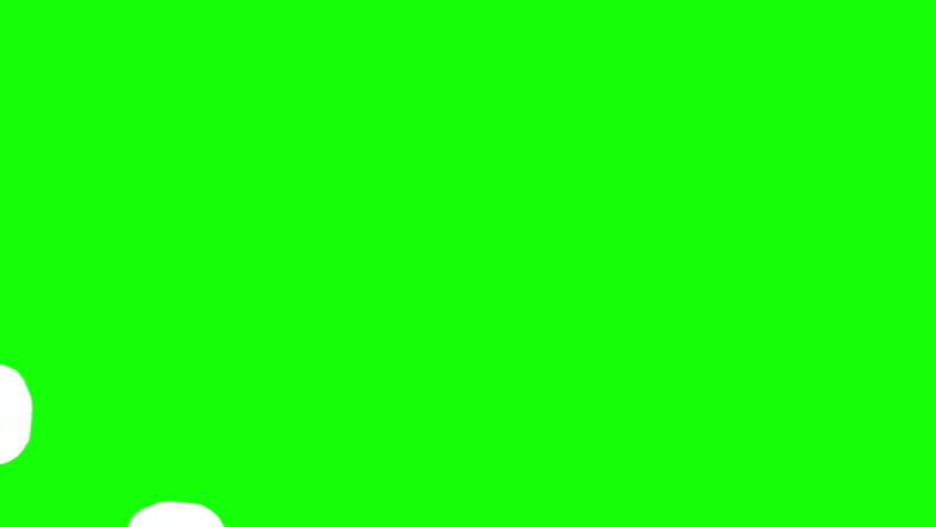 Sweet Easter Bunny Hand-Drawn Illustration Cartoon Animation Hopping on Screen from Left Corner on Chroma Key Greenscreen Background - 4K Square Seamless Loop Video