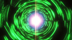 Glowing green energy vortex with circular rings and bright core light - Powered by Shutterstock - Get 15% off with code: PIKWIZARD15