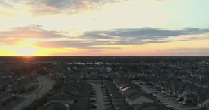 Smooth aerial drone footage of the Mission Bend residential neighborhood in west Houston, Texas, showing suburban homes and community layout in daylight - Powered by Shutterstock - Get 15% off with code: PIKWIZARD15