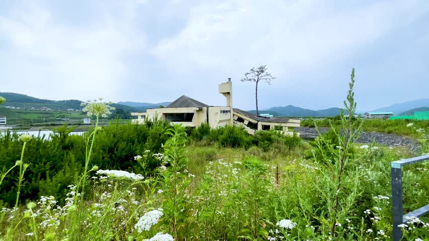Earthquake ruins, Rikuzentakata Youth Hostel ruins, Miracle Pine Tree