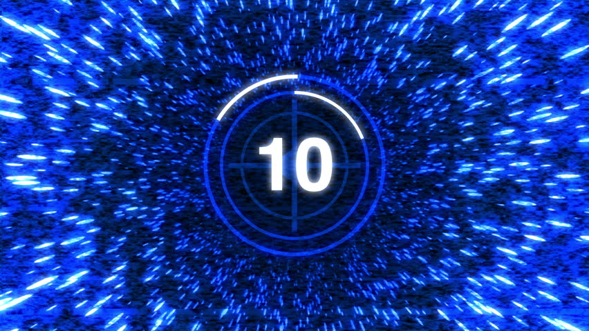 futuristic 10 second countdown animation

