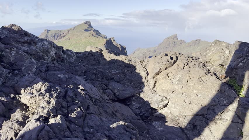 Panoramic Mountain Landscape of Teno Region Tenerife