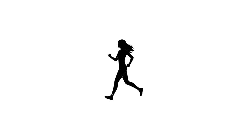 Elegant Woman Silhouette Icon Daily Activities Collection