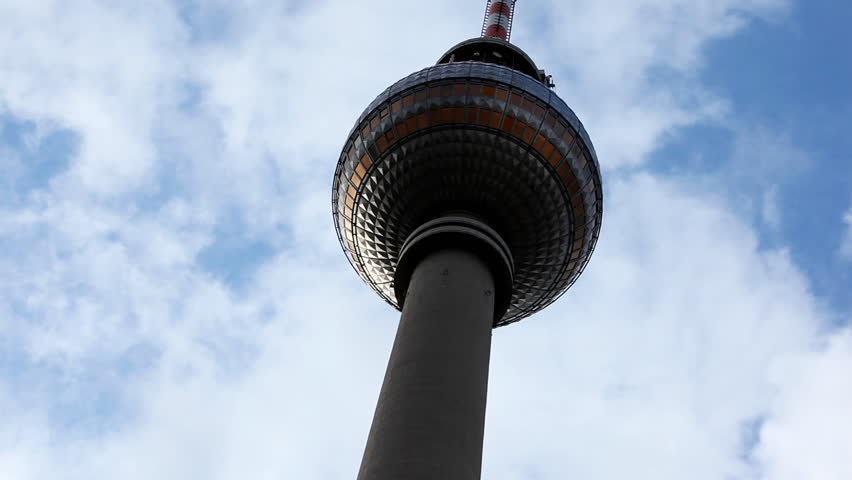 Berlin TV Tower from bottom anle view / HD1080 / 29.97fps