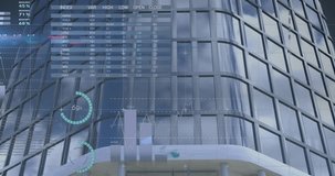 Animation of financial data processing over skyscraper. Global finances, business and data processing concept digitally generated video. - Powered by Shutterstock - Get 15% off with code: PIKWIZARD15