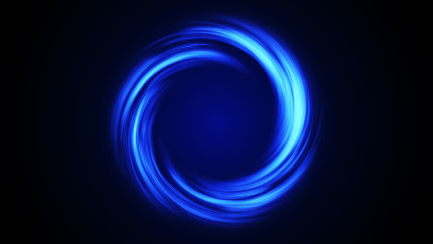 Neon Circle Abstract Glowing Blue Background Animation Loop, Glowing Neon Circle Ring Frame Animation, 4K Ultra HD