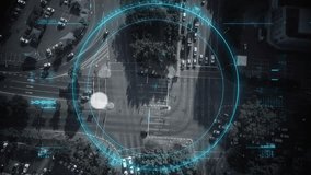 Animation of network of connections with icons over road traffic. global connections, transport, data processing and technology concept digitally generated video. - Powered by Shutterstock - Get 15% off with code: PIKWIZARD15