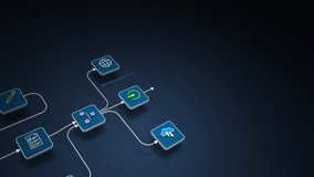 AI Automation Workflow Diagram with Intelligent Agent System, Seamless Loop - Powered by Shutterstock - Get 15% off with code: PIKWIZARD15