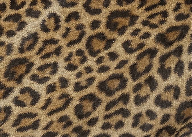 Natural Brown Leopard Print Animal Texture Morphing into 3D Geometric Voxel Blocks