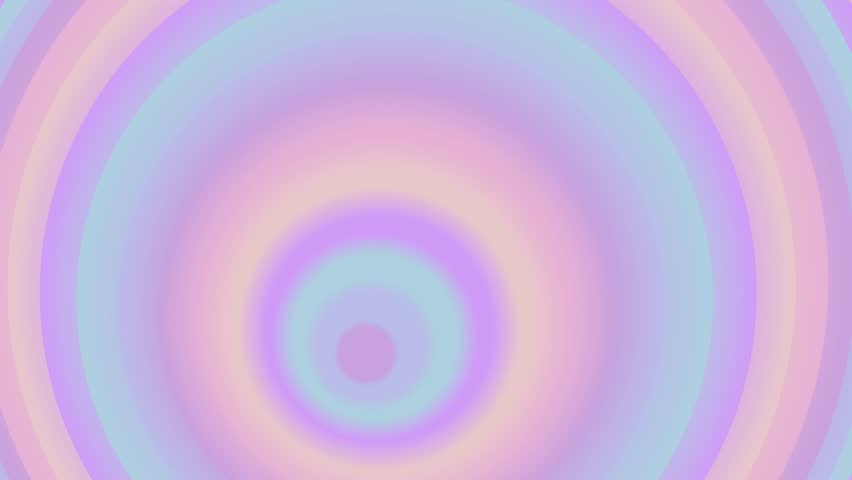 Animated pastel colored concentric circles background