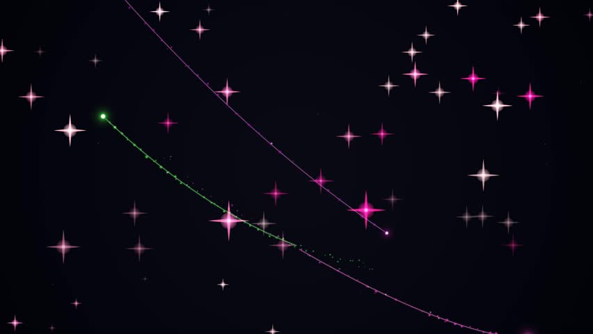 A beautiful night sky filled with stars, shooting stars, and constellations creating a mesmerizing celestial scene.