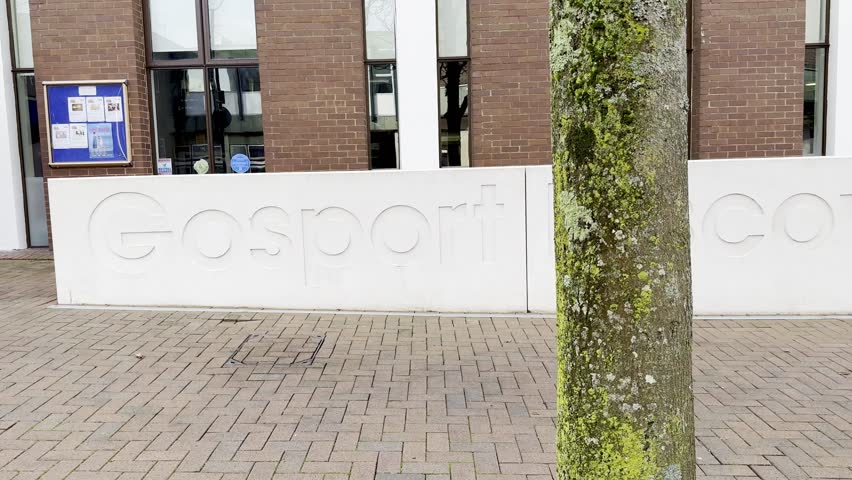 Gosport Discovery Centre Exterior Signage in Hampshire England