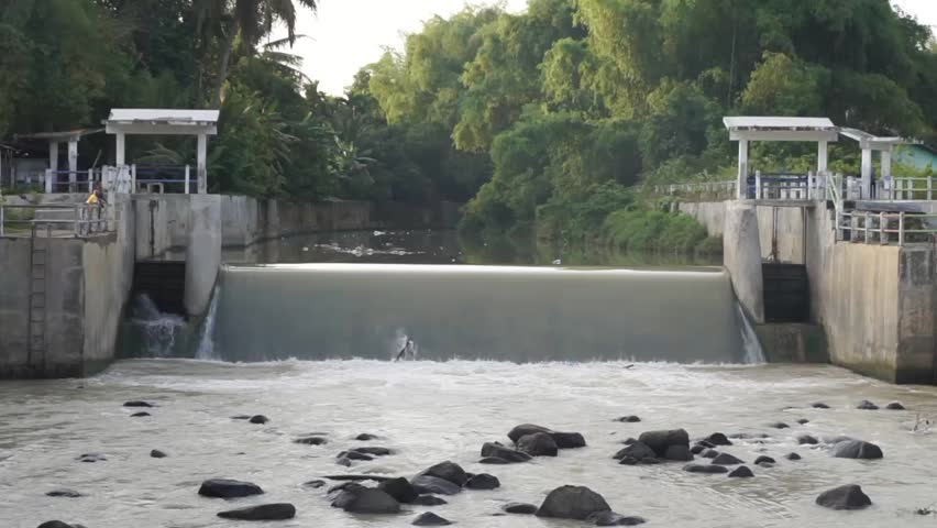 A dam in a villages in pidie district