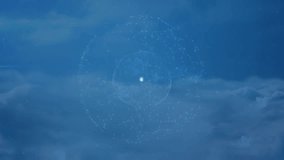 Animation of network of connections with icons over human animation. Global networks connections and digital interface concept digitally generated video. - Powered by Shutterstock - Get 15% off with code: PIKWIZARD15