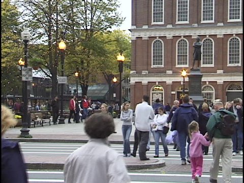 Boston street cross walk