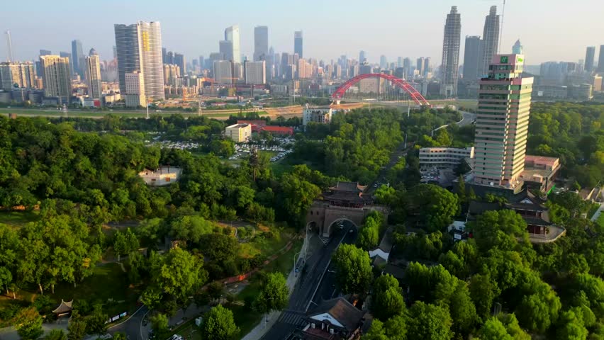 A brief video capturing a stunning view of Wuhan, highlighting its cityscape, modern skyline, and architectural landmarks. Explore the urban landscape and cultural heart of this major Chinese city.