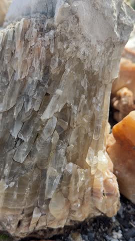 examination of quartz stone found in nature
