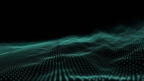 Animation of undulating contour landscape of blue dots on black background. nature, change, movement and energy concept digitally generated video. - Powered by Shutterstock - Get 15% off with code: PIKWIZARD15