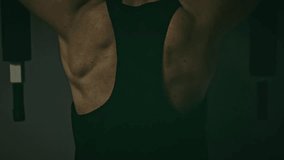 Cinematic Close-up of Muscular Back During Lat Pulldown Exercise - Powered by Shutterstock - Get 15% off with code: PIKWIZARD15