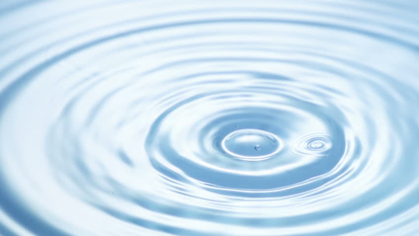 Clean water and water drops in slow motion.  High speed 250 fps video.