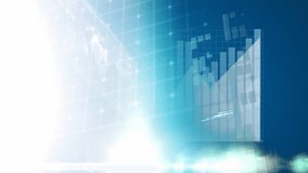 Animation of statistics and financial data processing over grid. Global business, finances, computing and data processing concept digitally generated video. - Powered by Shutterstock - Get 15% off with code: PIKWIZARD15