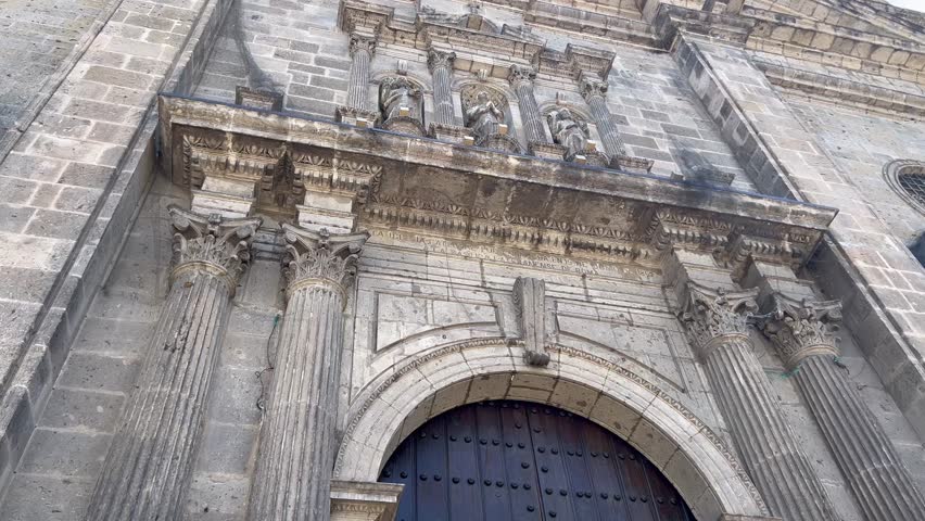 Side of the Guadalajara Cathedral. Jalisco, Mexico