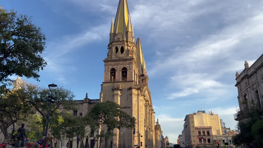 Guadalajara Cathedral on a sunny day. Jalisco, Mexico