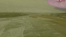 Animation of data processing over dices. Gambling, casino and digital interface concept digitally generated video. - Powered by Shutterstock - Get 15% off with code: PIKWIZARD15