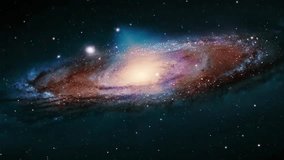 A colorful galaxy with swirling arms and many stars is visible against a dark background. - Powered by Shutterstock - Get 15% off with code: PIKWIZARD15