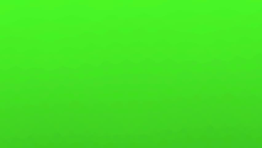 Video animation of a stormy cloud with a lightning bolt on a green background