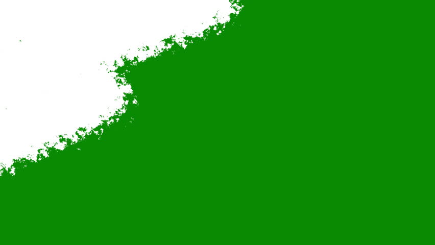 Grunge brush texture wipe reveal motion animation for matte transition on green screen background, ideal for chroma key compositing