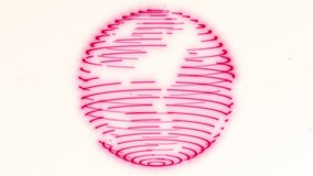 Abstract pink neon ring sphere on bright background, glowing energy orb built from spiral light strokes with soft bloom, futuristic hologram shape for modern tech and creative design - Powered by Shutterstock - Get 15% off with code: PIKWIZARD15