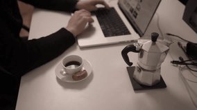 Closed Notebook on Work Desk Beside Laptop and Coffee Cup
Closed notebook placed on desk next to laptop and coffee cup. Home office setup and modern remote work lifestyle concept. - Powered by Shutterstock - Get 15% off with code: PIKWIZARD15