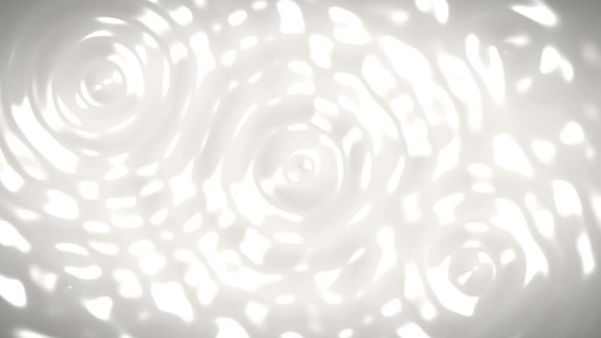 Clean TopDown Milk Liquid Ripple Effect 1080p Seamless Loop